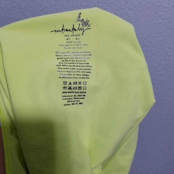 Free People Intimately lime green boho bralette bra MEDIUM LARGE - Picture 5 of 5